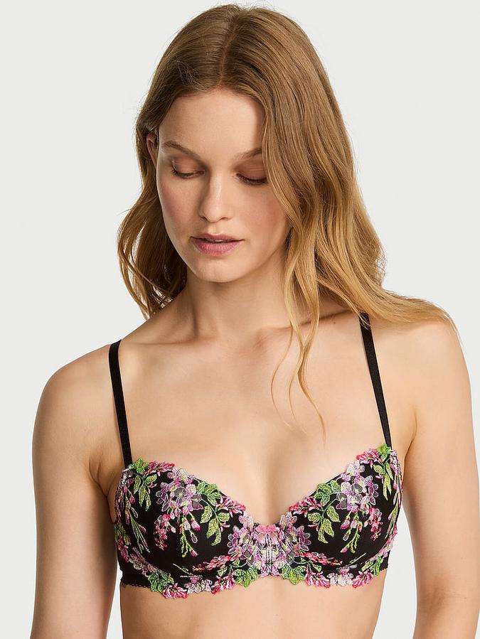 Wisteria Embroidery Lightly Lined Demi Bra image number 0