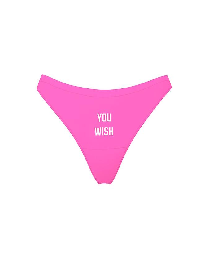 Seamless High-Leg Thong Panty image number 2