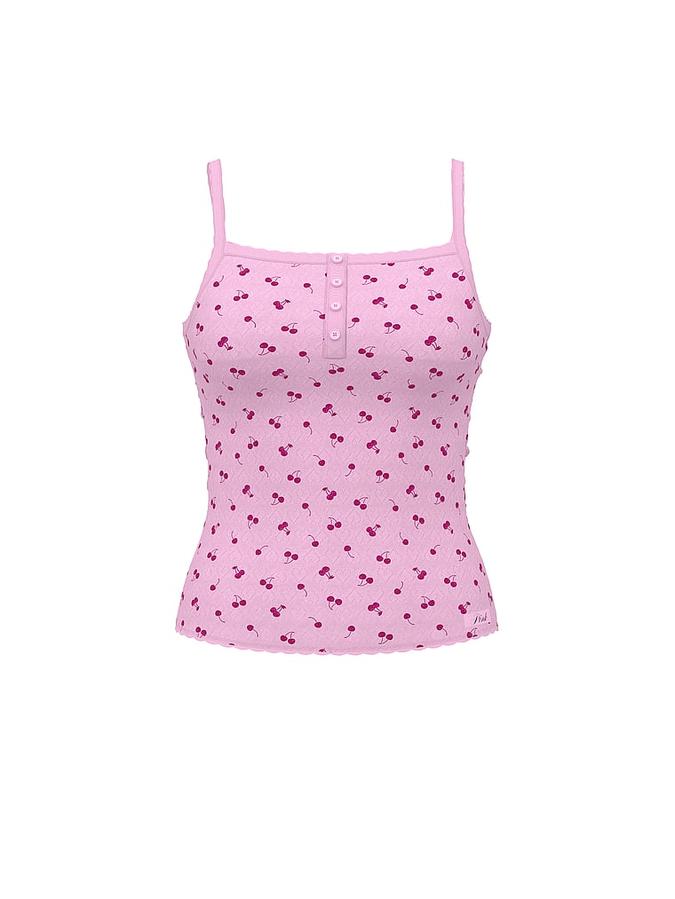 Pointelle Henley Cami image number 2