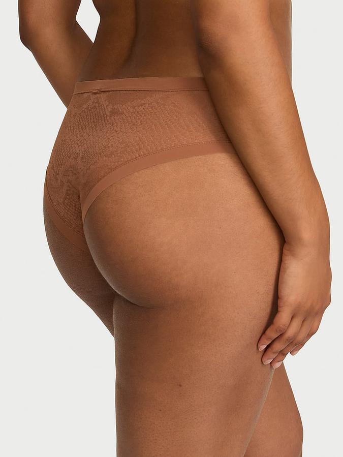 No-Show Snake Mesh Cheeky Panty