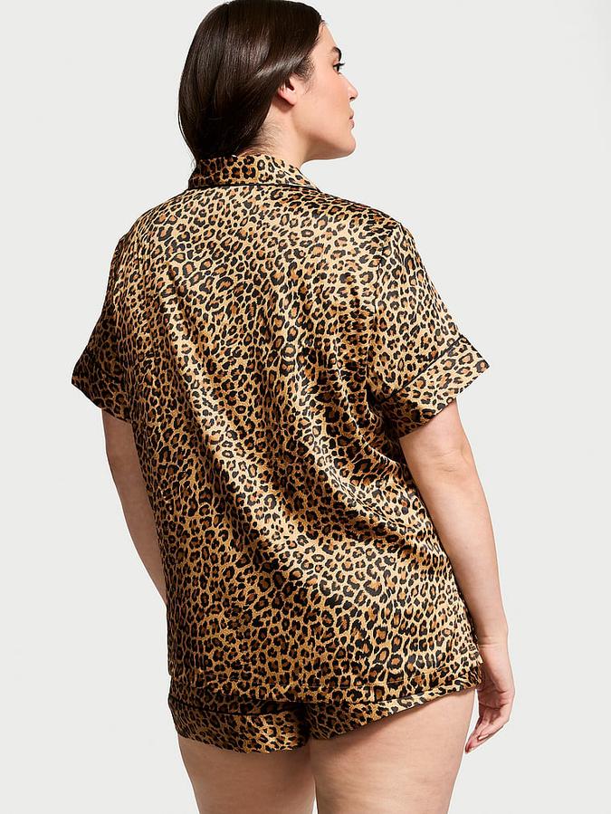 Glazed Satin Short Pajama Set