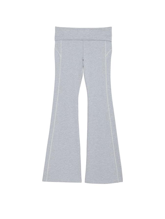 All-Day Cotton Foldover Flare Leggings image number 2