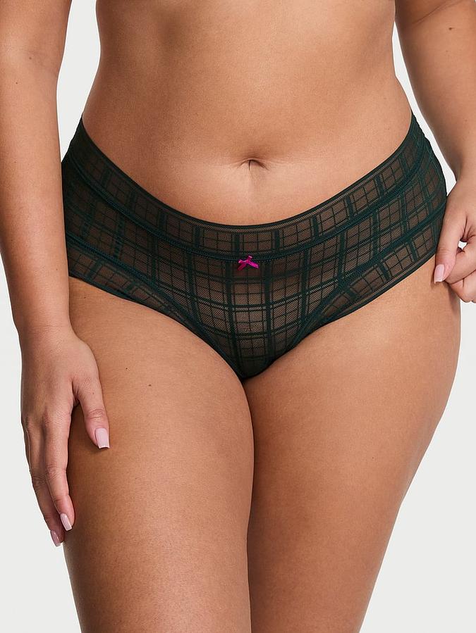 Plaid Lace Cheeky Panty