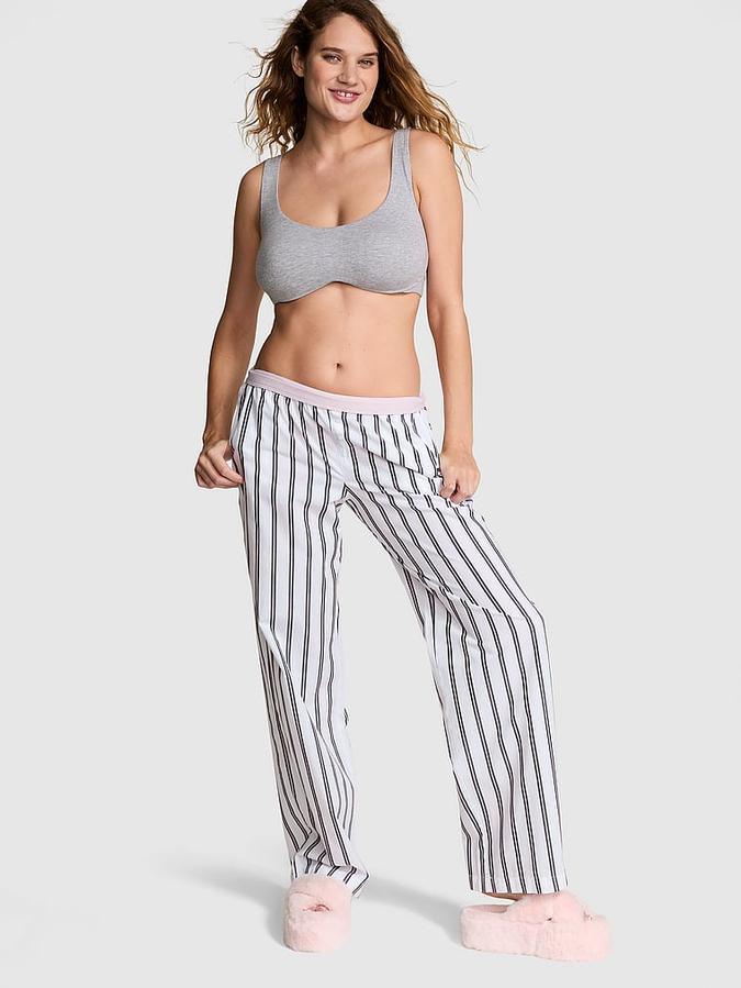 Cotton Poplin Logo Sleep Pants image number 0