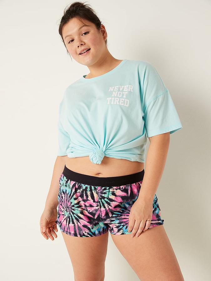 Flannel Boxy Pajama Shorts image number 0