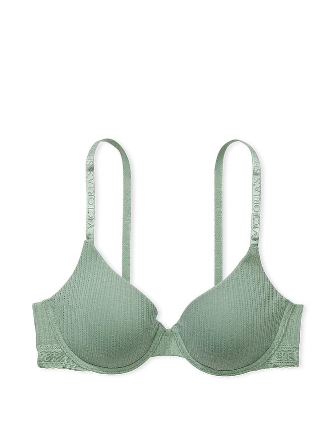 Lightly Lined Pointelle Demi Bra image number 2