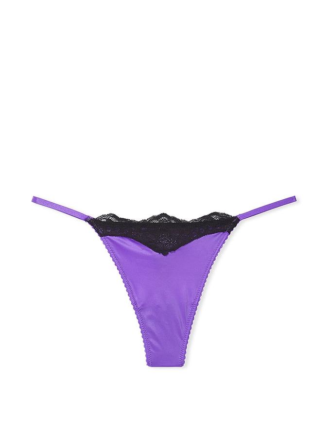 Lace Trim Thong image number 2