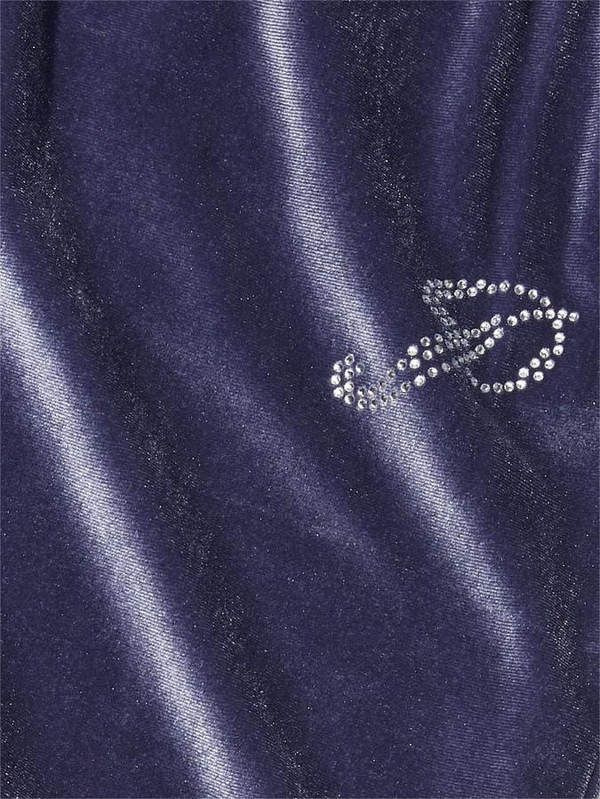 Velour Shine Logo Wide-Leg Pants image number 3