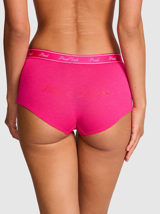 Logo Cotton Boyshort Panty