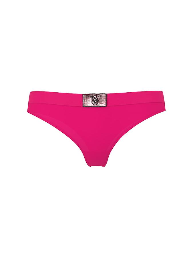 Logo Cotton Heart Shine Patch Thong Panty image number 2