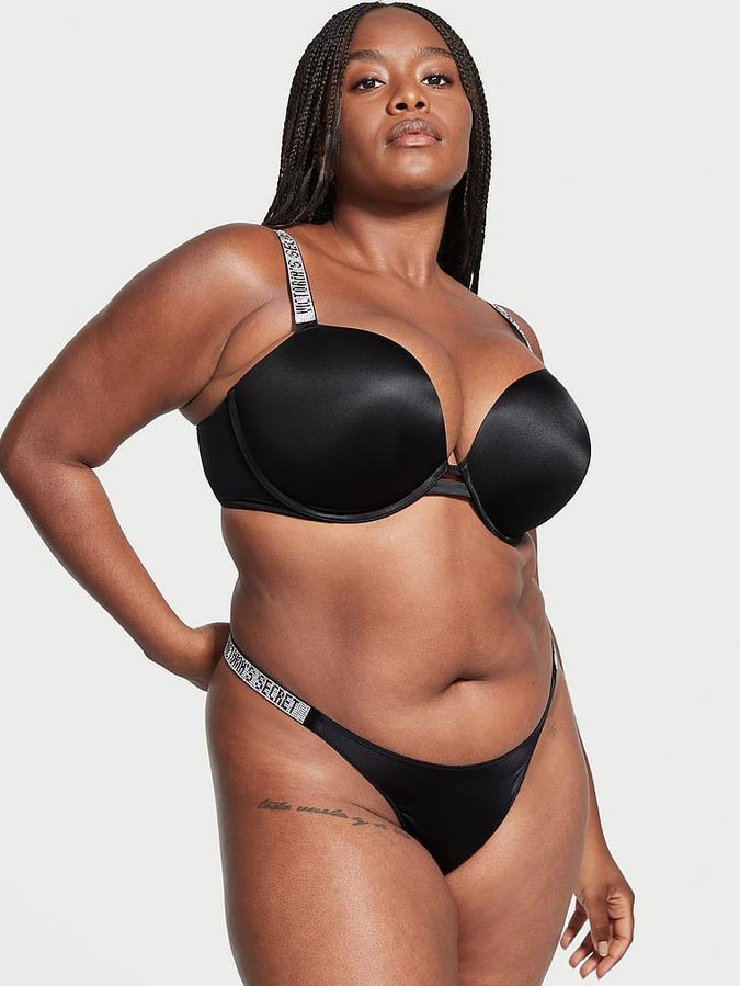 Shine Strap Push-Up Bra image number 3