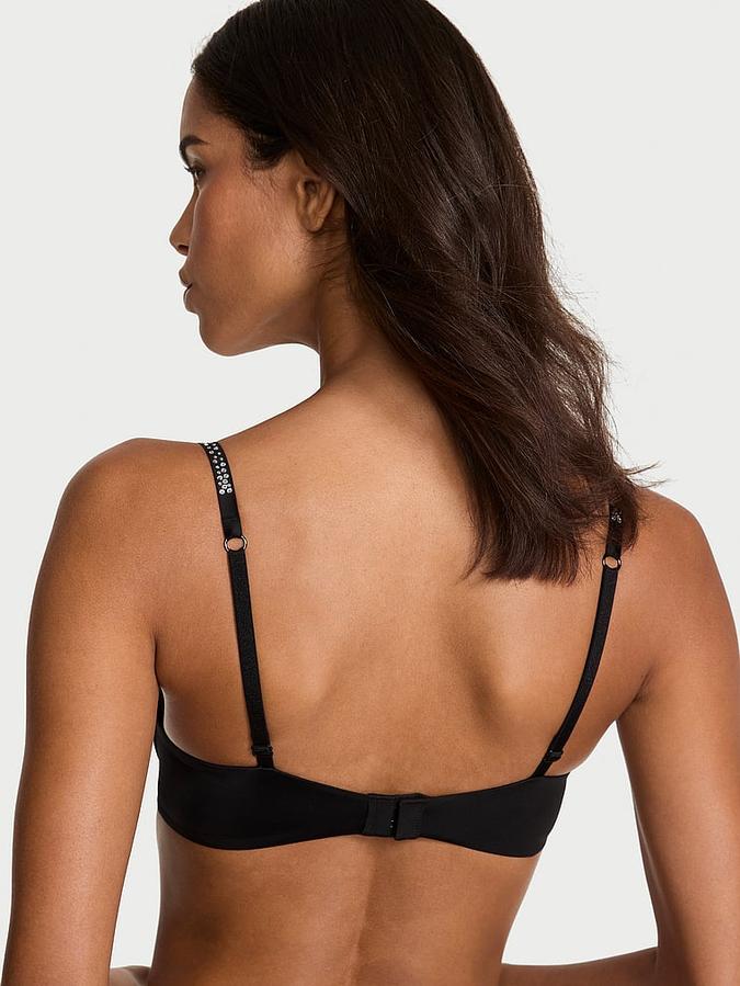 Bombshell Add-2-Cups Sparkle Crystal Shine Strap Push-Up Bra
