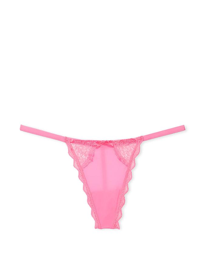 Lace-Trim V-String Panty image number 2