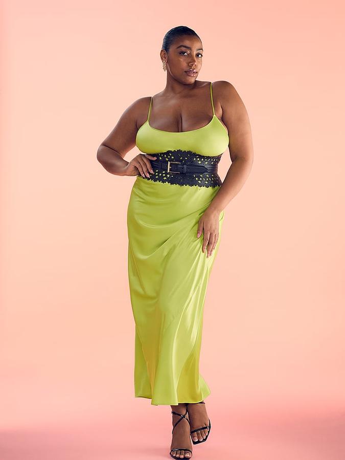 Satin Long Slip Dress image number 3