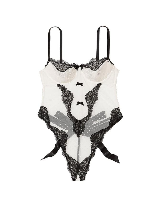 Wicked Dotted Mesh Teddy image number 2
