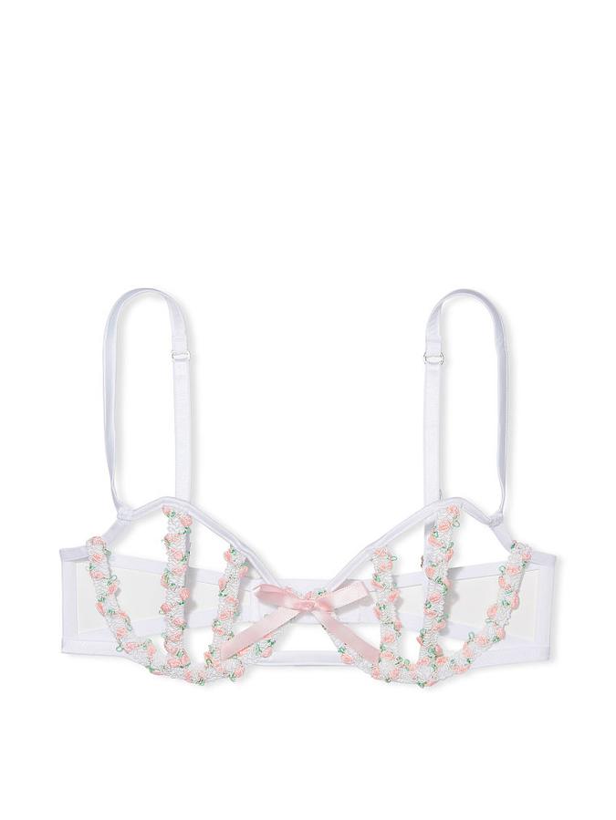 Secret-Garden Open-Cup Balconette Bra image number 2