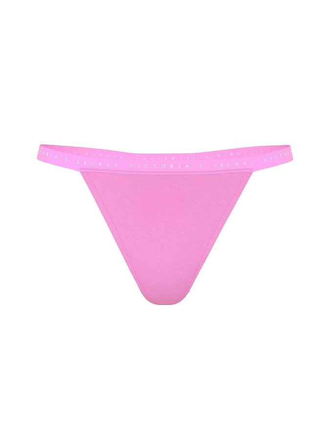 Stretch Cotton V-String Panty image number 2