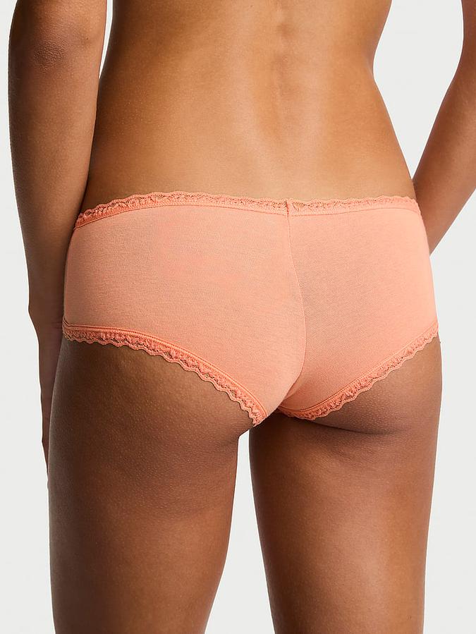 Cotton Lace-Waist Cheeky Panty