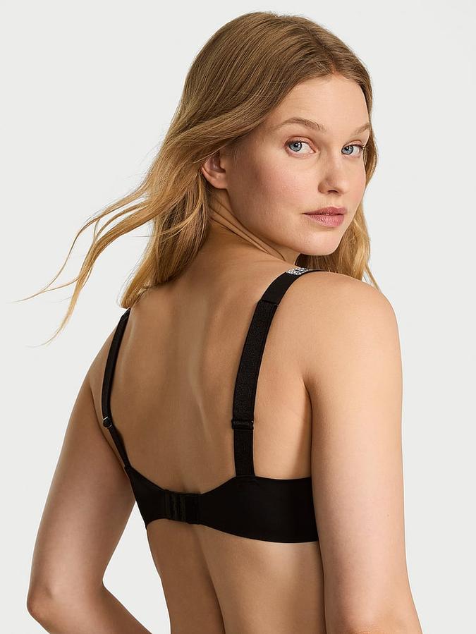 Logo Shine Strap Push-Up Bra