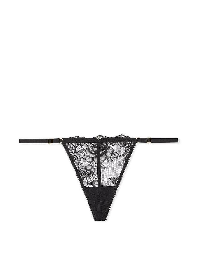 Rose Lace Adjustable V-String Panty image number 2