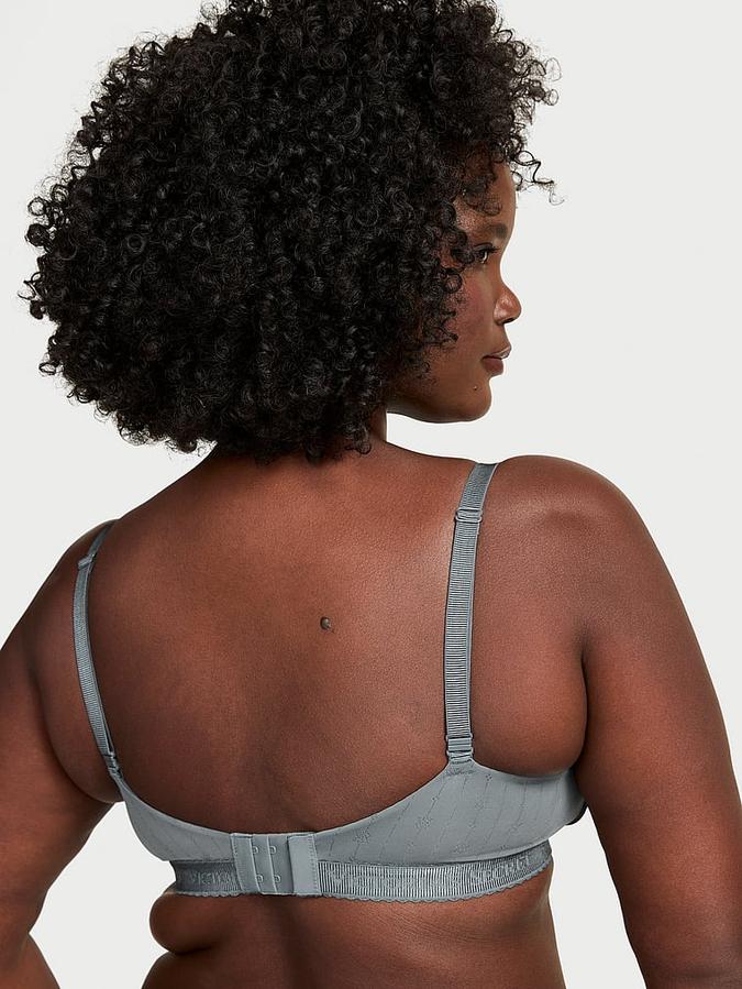 Pointelle Logo Lightly Lined Wireless Bra image number 1