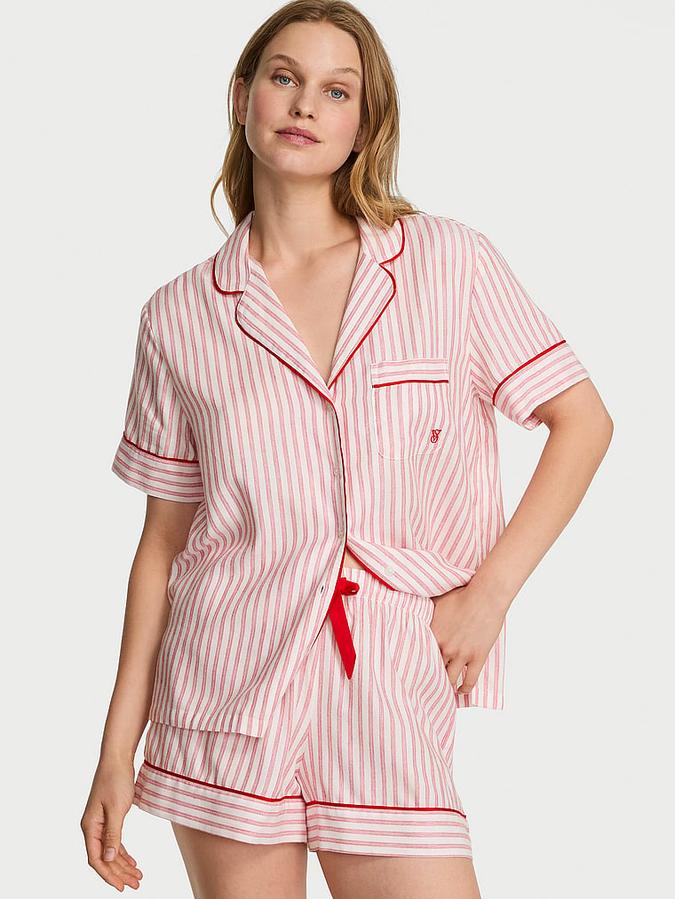Flannel Short Pajama Set