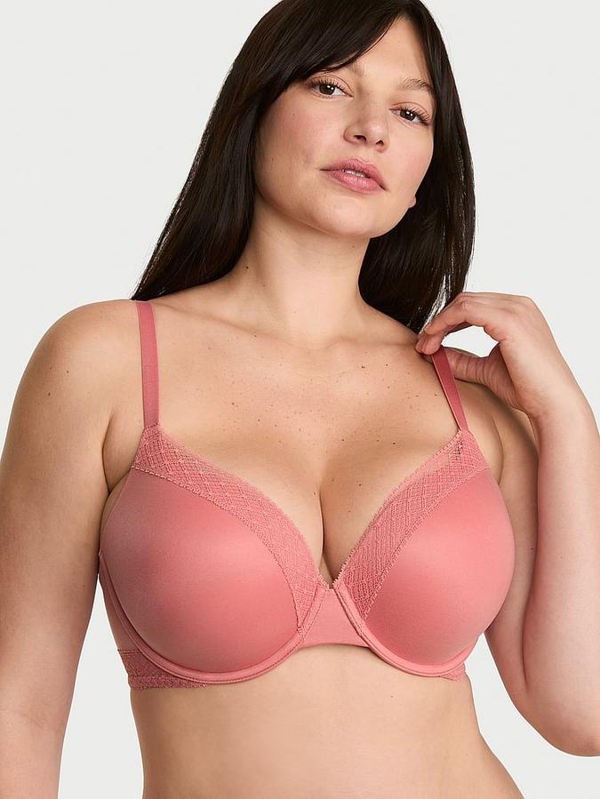 Perfect Shape Lace-Trim Push-Up Bra