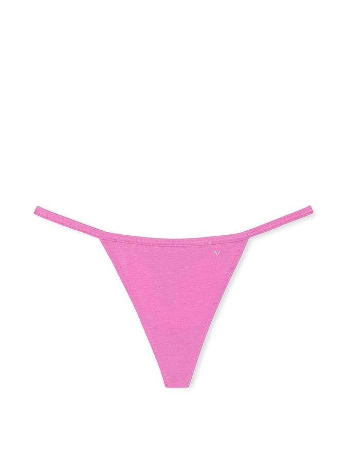 Stretch Cotton V-String Panty image number 2