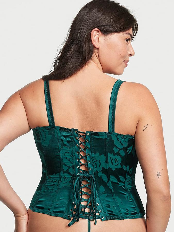 VS Archives Burnout Satin Corset Set image number 1