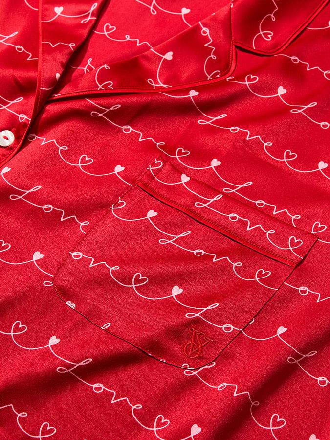 Signature Satin Short Pajama Set image number 3