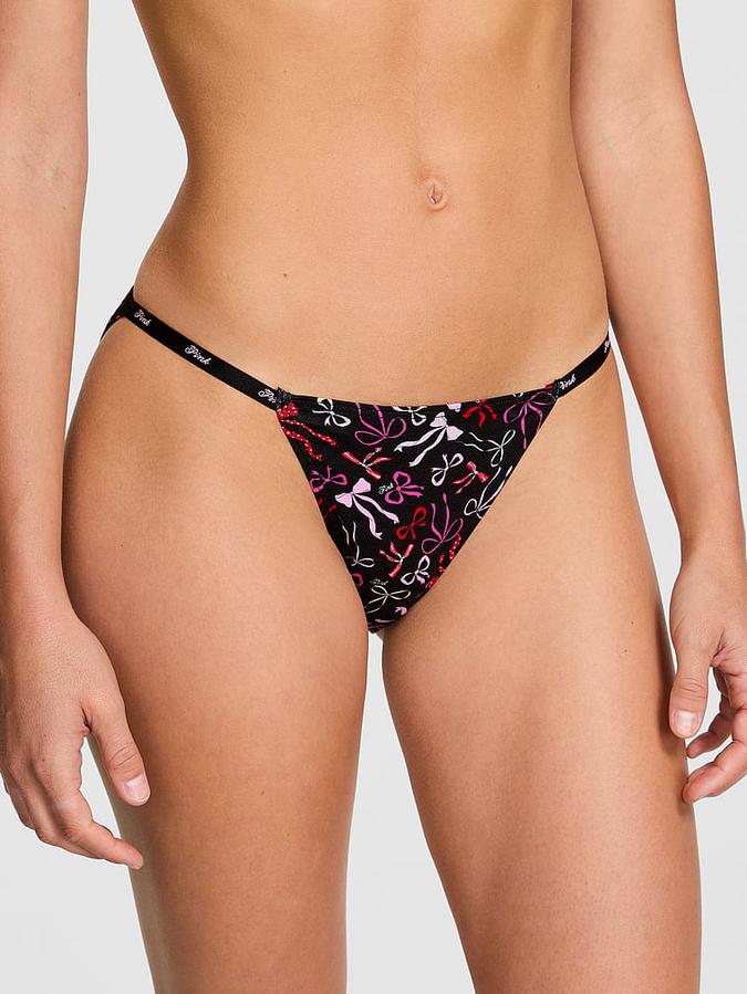 Logo Cotton String Bikini Panty
