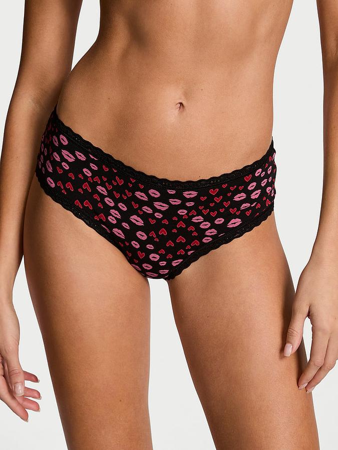 Cotton Lace-Waist Cheeky Panty