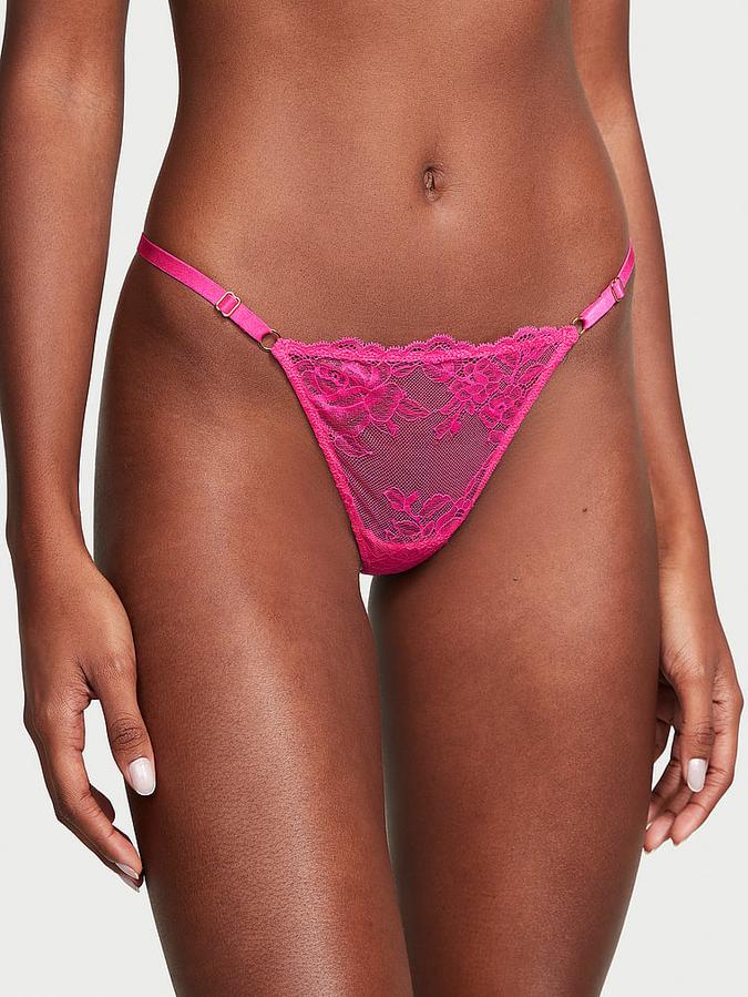 Lace Adjustable V-String Panty image number 0