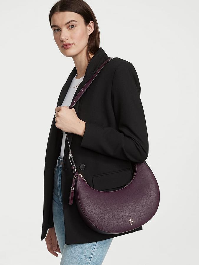 The Victoria Shoulder Bag Burgundy image number 2