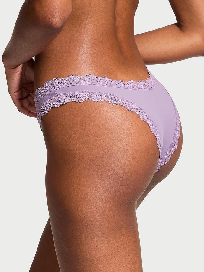Lace-Trim Brazilian Panty image number 1