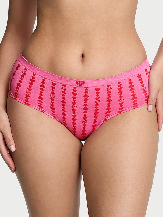 Seamless Heart Stripe Hiphugger Panty