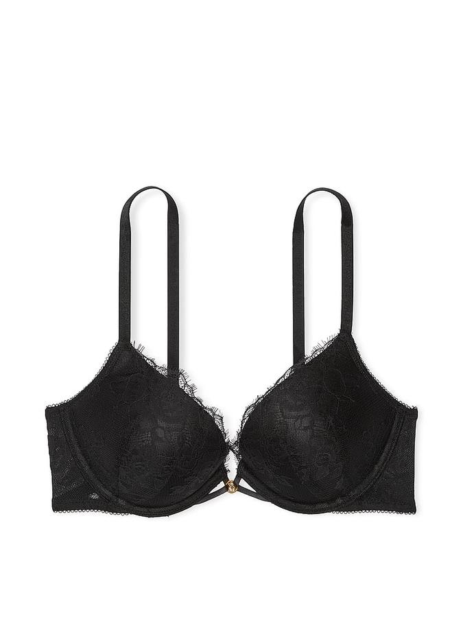 Bombshell Add-2-Cups Rose Lace Push-Up Bra image number 2