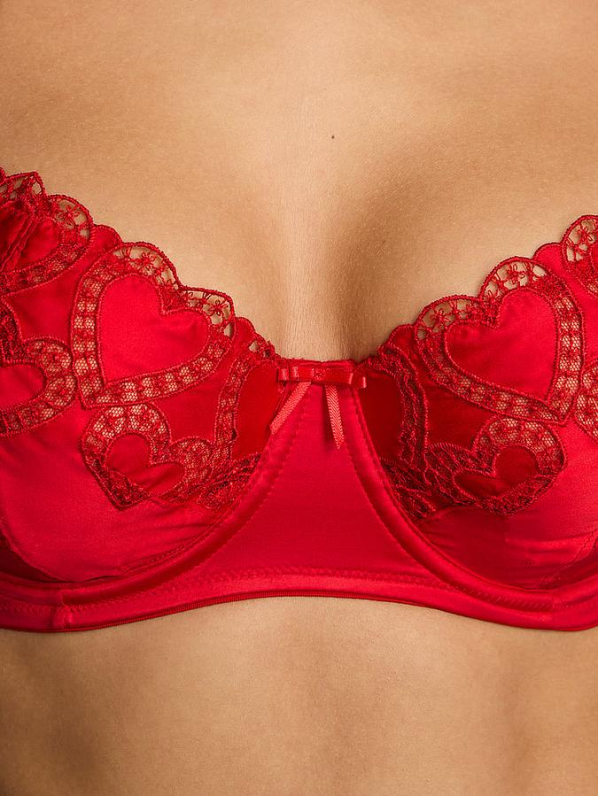 Wicked Heartbeat Embroidery Unlined Balconette Bra image number 4
