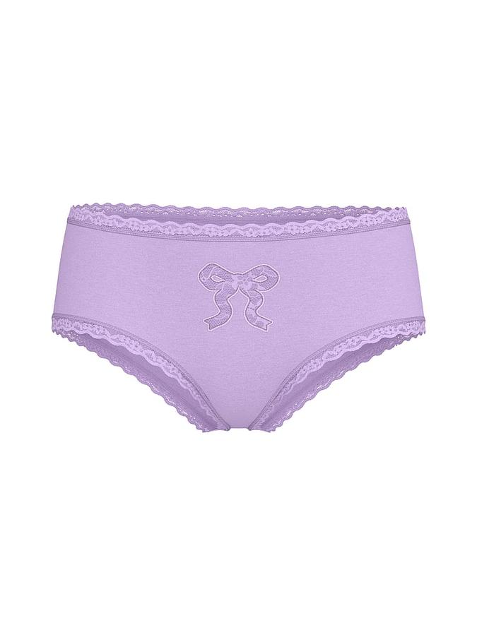 Cotton Lace Bow Cheeky Panty image number 2
