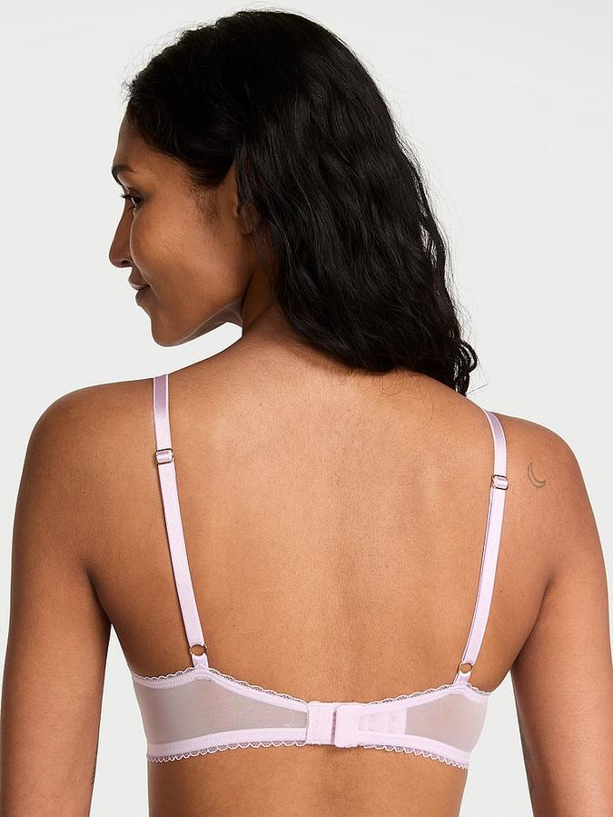 Vintage Blossom Embroidery Push-Up Bra image number 1