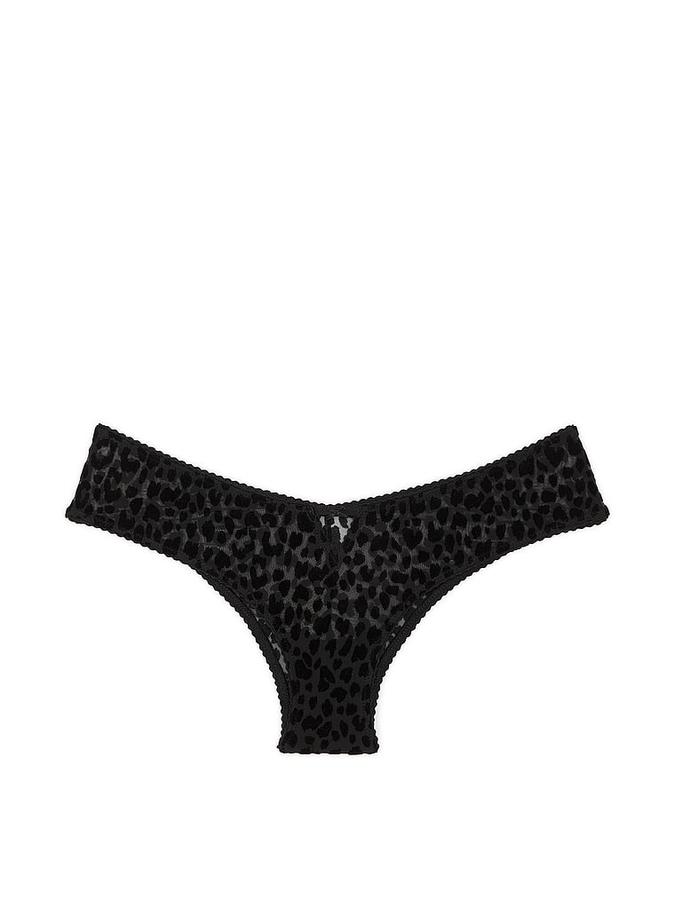 Flocked Leopard High-Leg Cheeky Panty image number 2