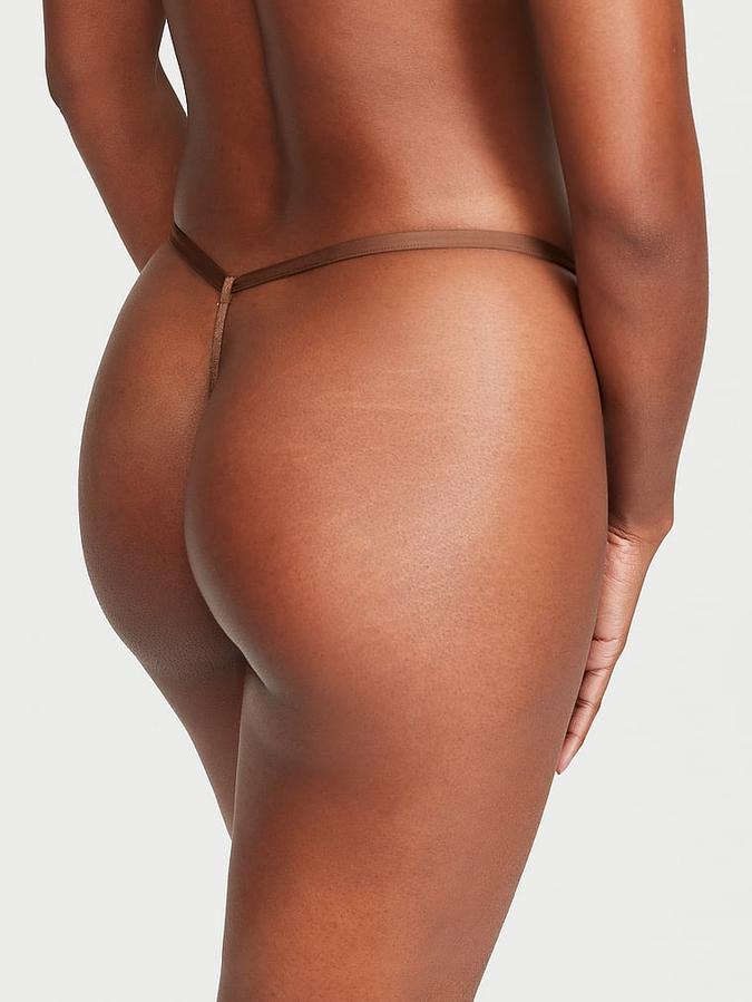 Lace-Trim V-String Panty image number 1