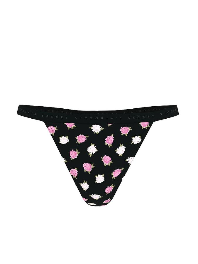Stretch Cotton V-String Panty image number 2