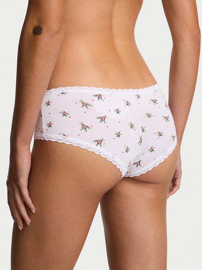 Cotton Lace-Waist Cheeky Panty