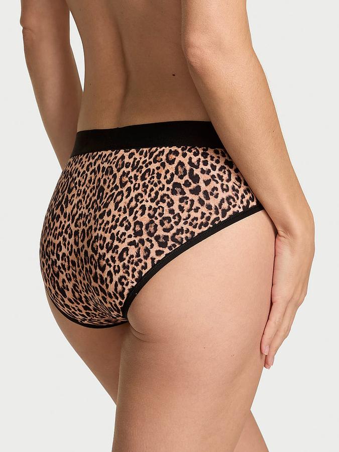 Logo Cotton Shine Patch Hiphugger Panty