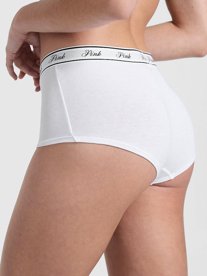 Logo Cotton Shine Boyshort Panty