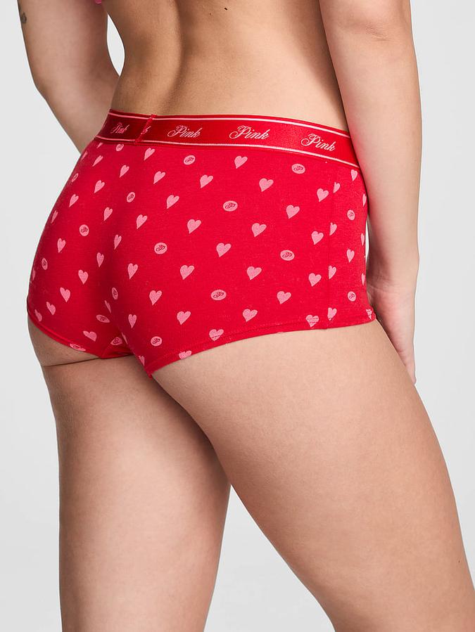 Logo Cotton Shine Boyshort Panty