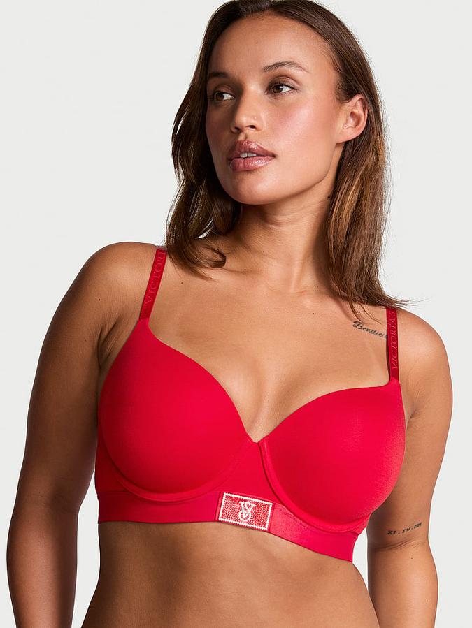 Shine Patch Lightly Lined Demi Bra image number 0