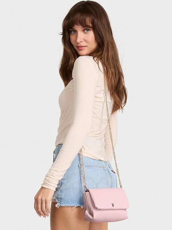 The Victoria Mini Bucket Bag Chalk Rose image number 3