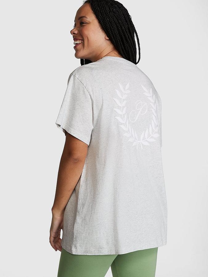 Oversized Short-Sleeve Campus T-Shirt